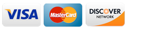 Credit Cards Accepted: Visa, Mastercard, Discover